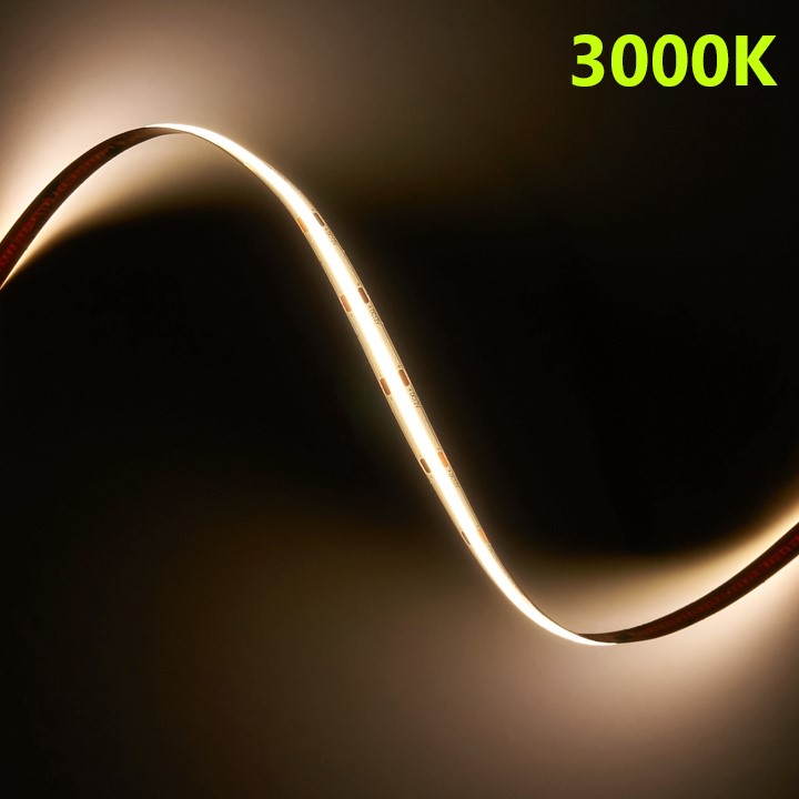 LED pásek COB 12V / 480LED / 9W / 3000K / IP20 / 8mm / PRO+