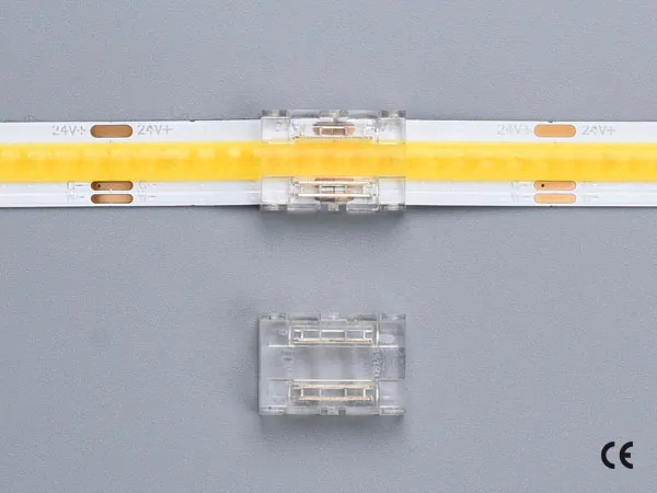 3 pin KONEKTOR pro CCT COB & SMD LED pásky, typ: LED pásek ↔ LED pásek, PCB 10mm