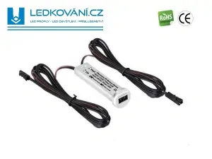 LED IR SPÍNAČ SKŘÍŇOVÝ 2v1 - DOOR/MOVE - 12V/24V - bílý