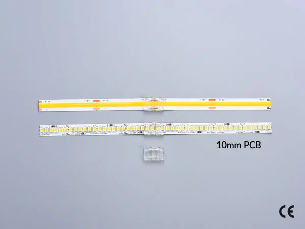 2 pin KONEKTOR pro MONO COB & SMD LED pásky, typ: LED pásek ↔ LED pásek, PCB 10mm