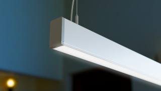 Závěsné svítidlo Lumines CLARO stříbrné, 120cm, 4000K, 54W