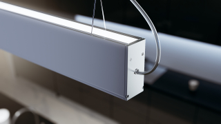 Závěsné svítidlo Lumines DULIO stříbrné, 180cm, 4000K, 116,5W