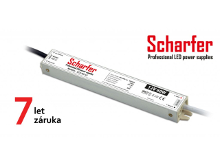 Profesionální napájecí zdroj Scharfer pro LED osvětlení, 12V | 60W | 5A | IP67