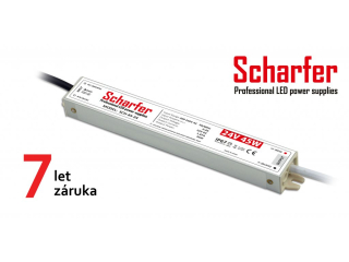Profesionální napájecí zdroj Scharfer pro LED osvětlení, 24V | 45W | 1,87A | IP67
