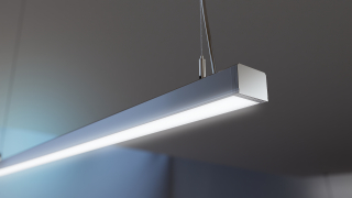 Závěsné svítidlo Lumines ILEDO stříbrné, 60cm, 4000K, 20W