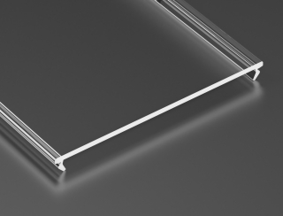 Difuzor SUPERWIDE - PMMA, transparentní