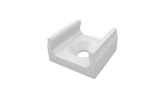 Plastový montážní úchyt X - MINI, bílý